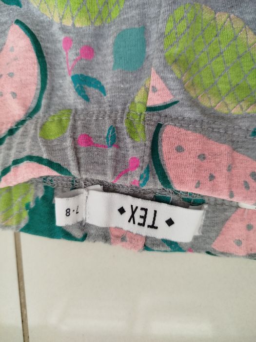 Legginsy getry kolarki dla dziewczynki rozmiar 122/128