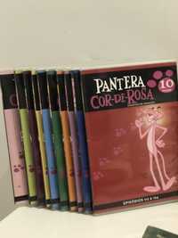 Coleção de DVDs pantera cor-de-rosa