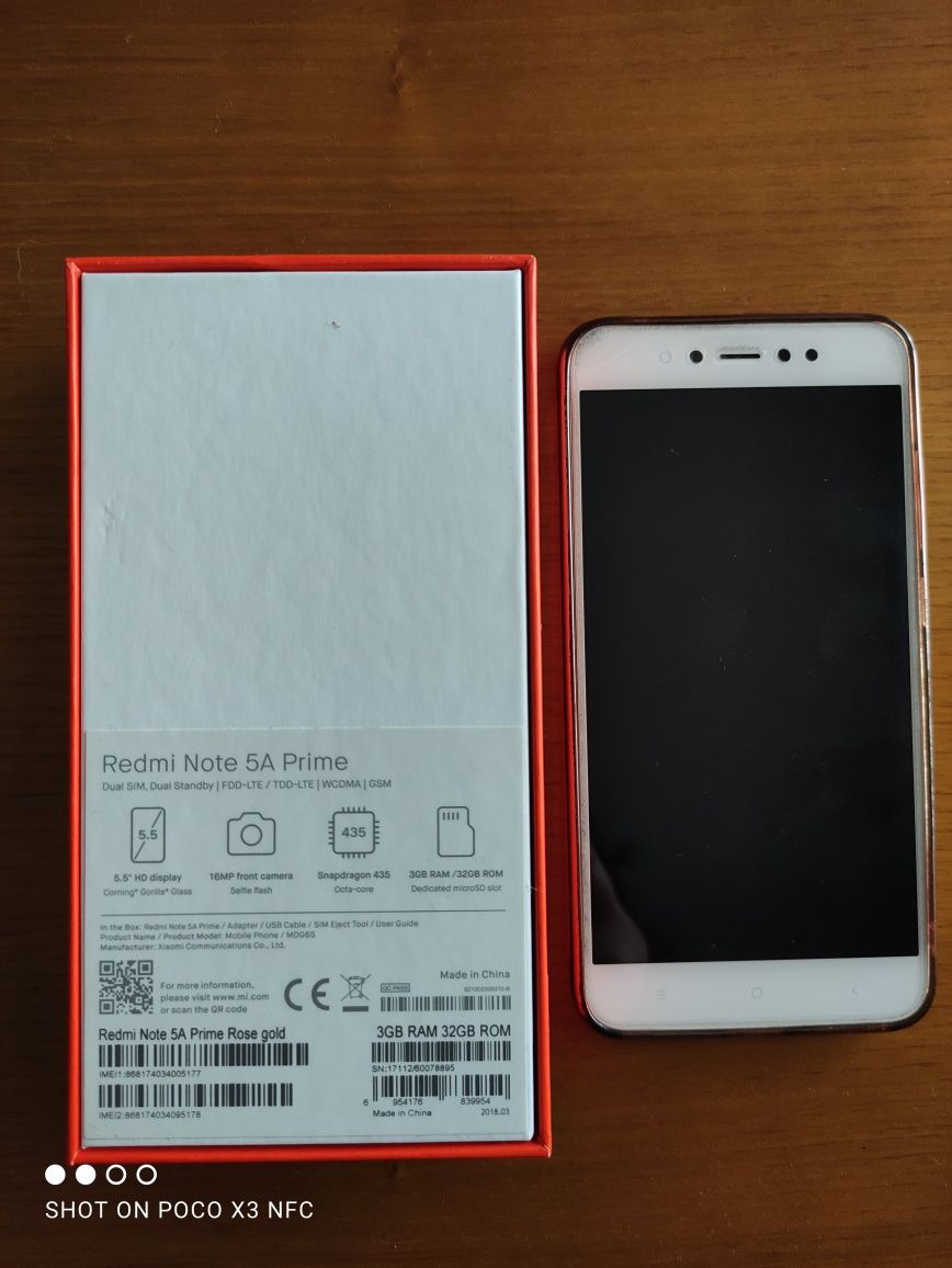 Xiaomi note 5A prime