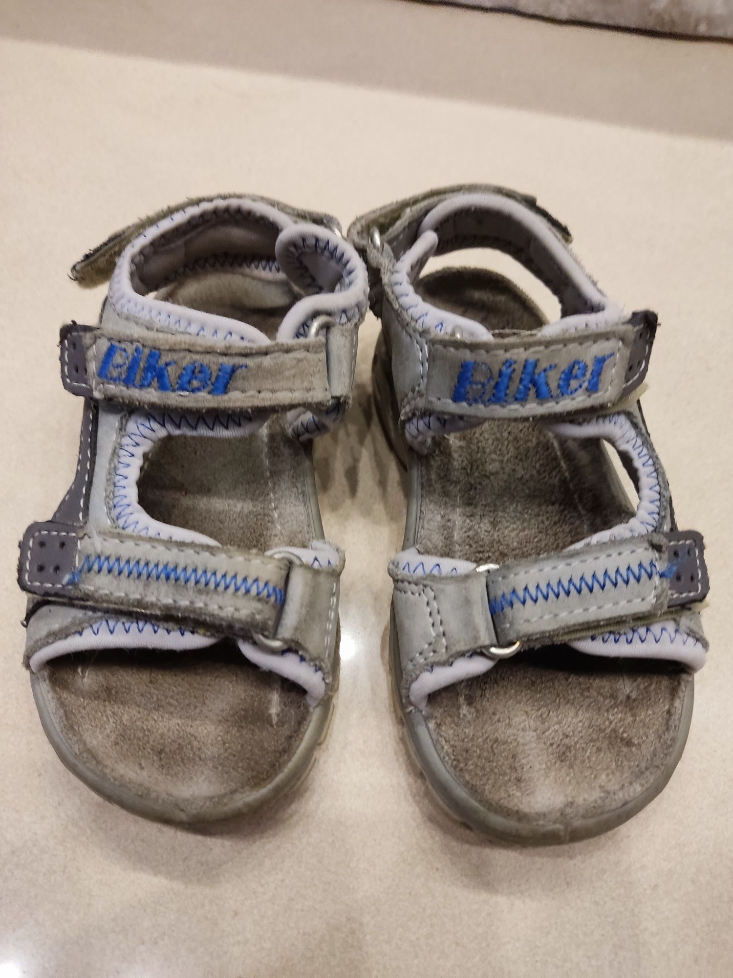 Biker Baren Schoe  skórzane sandały dla chłopca r.24
