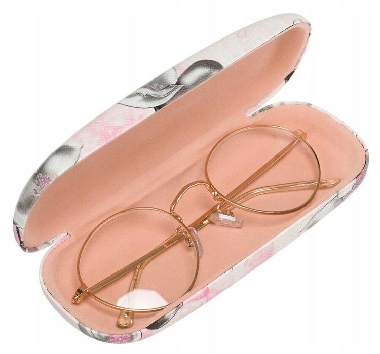 eleganckie etui na okulary w kwiatowy wzór - 4u cavaldi