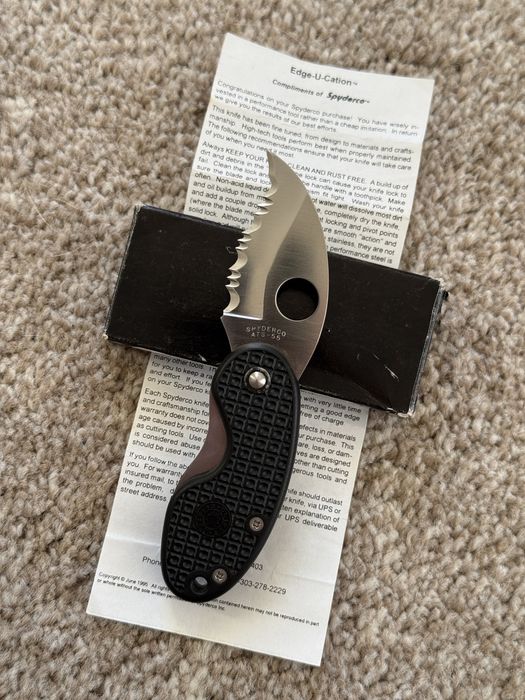 Spyderco Cricket C29S ATS-55 1998 року. Discontinued. Складний ніж