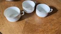 3 filiżanki z porcelany z sygnaturą Fabryki Ohme