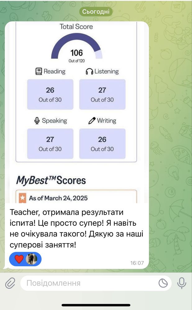 Репетитор англійська: IELTS, TOEFL, FCE, CAE, ЗНО, IT, Corporate!