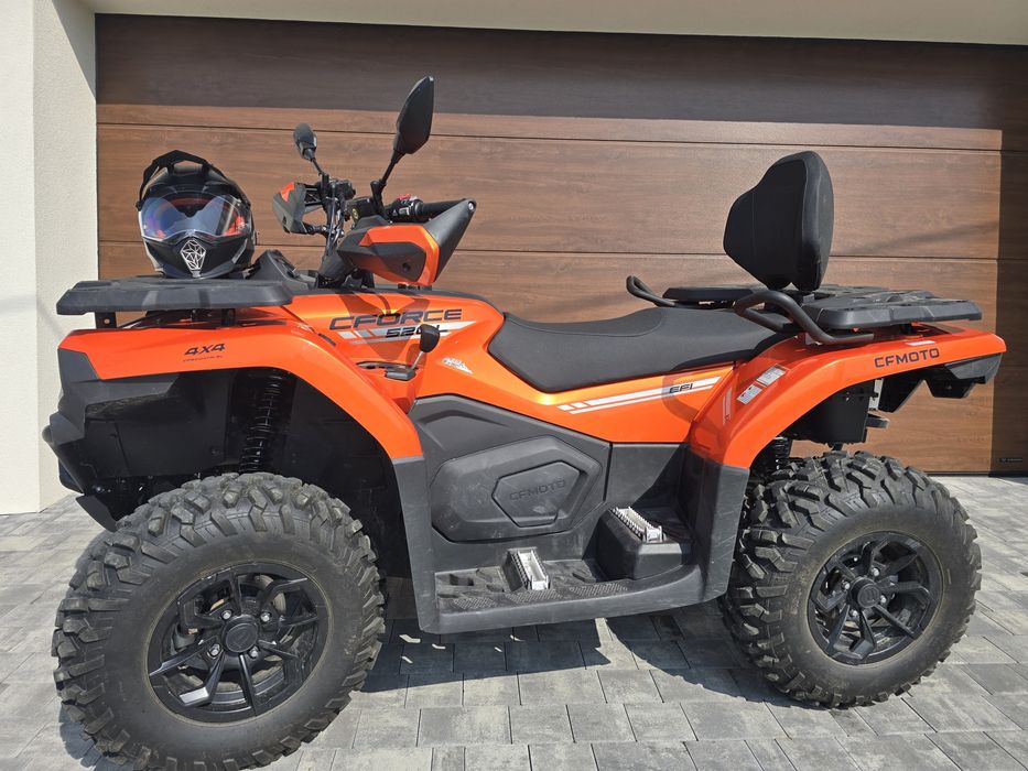 Quad Cfmoto CF moto 520l eps.+kufer+pług faktura VatJak nowy.