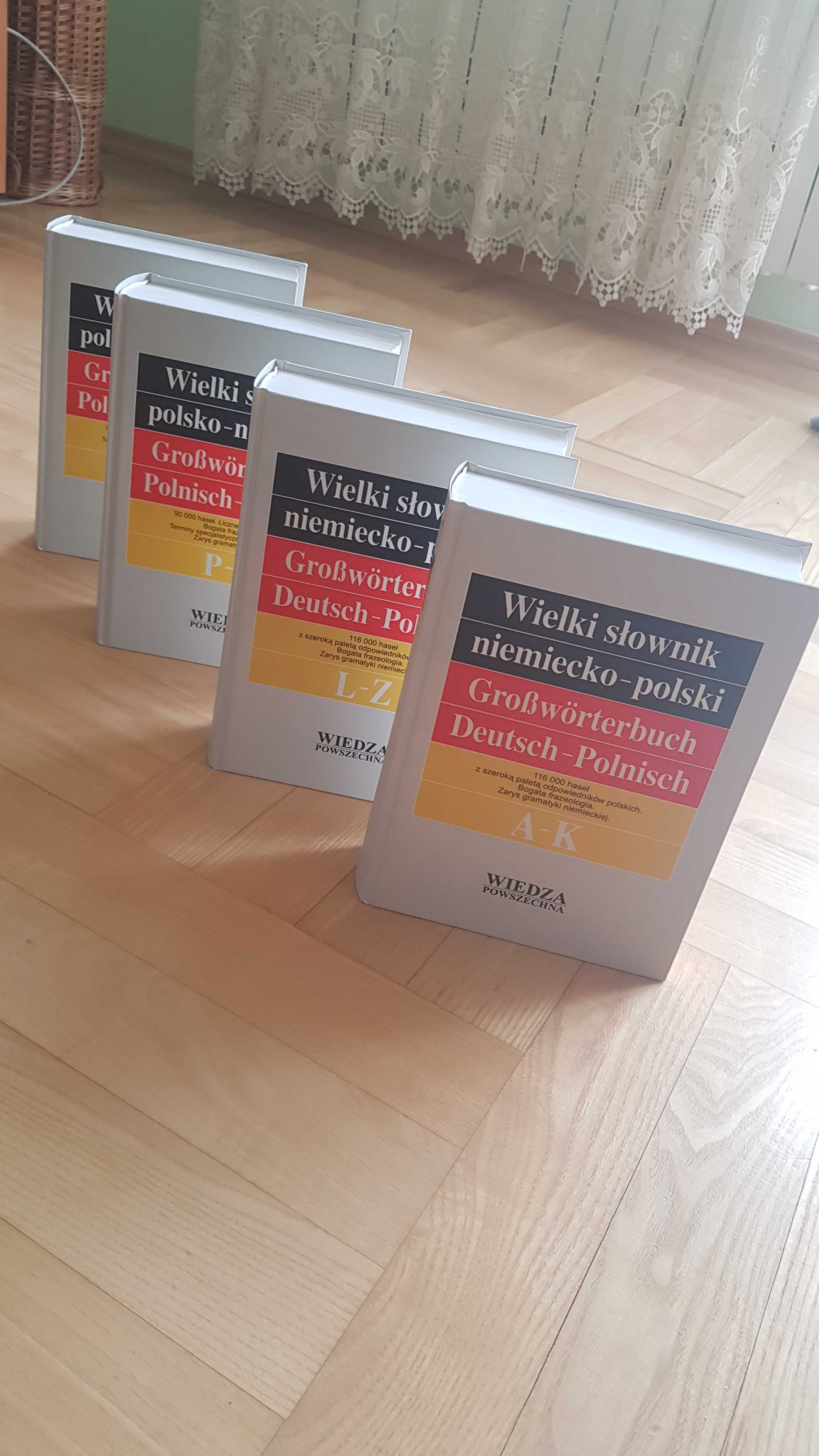 Słownik niemiecko - polski Wiedza Powszechna 4 tomy