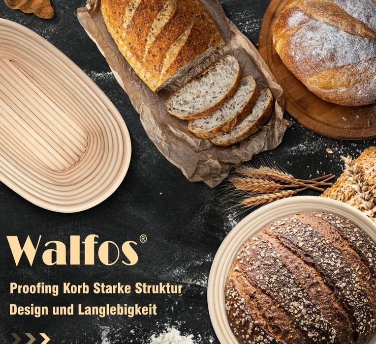 Walfos Koszyk do pieczenia chleba owalny 25 cm