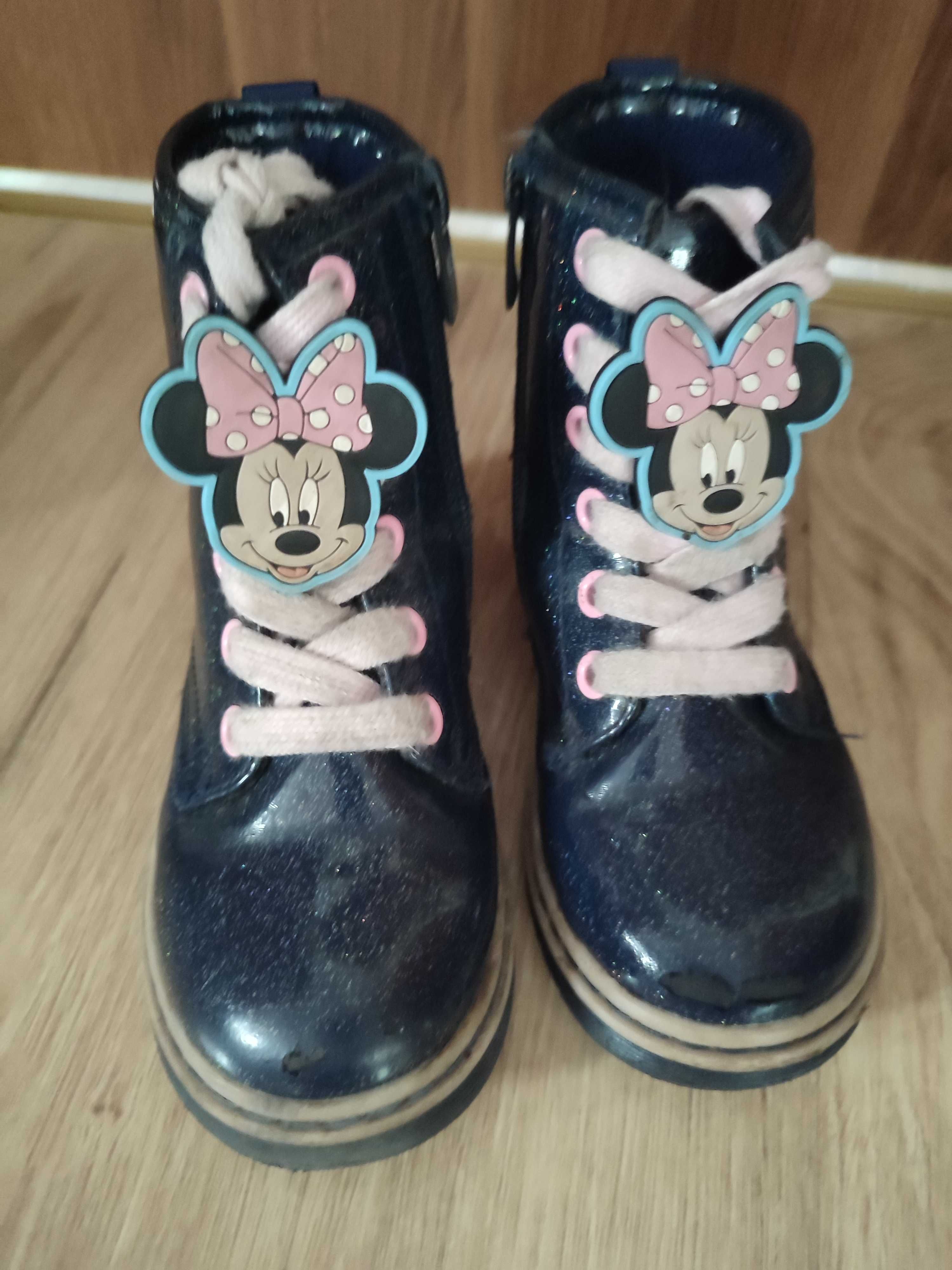 Disney rozmiar 27 buty botki na jesień myszka Minnie