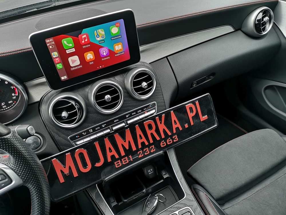 Carplay mercedes google maps iphone android auto na Fabrycznym ekranie