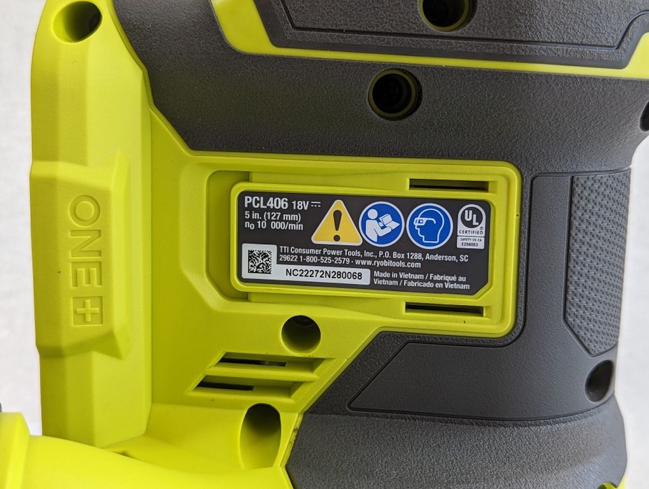 RYOBI ONE+ PCL406 18V Шліфмашина ексцентрикова акумуляторна