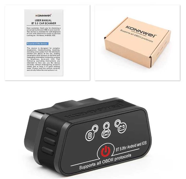Автосканер Konnwei KW901 OBD 2 ELM327 V1.5