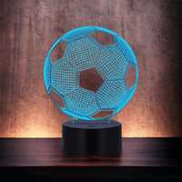 Lampka holograficzna dla chłopca, piłka nożna