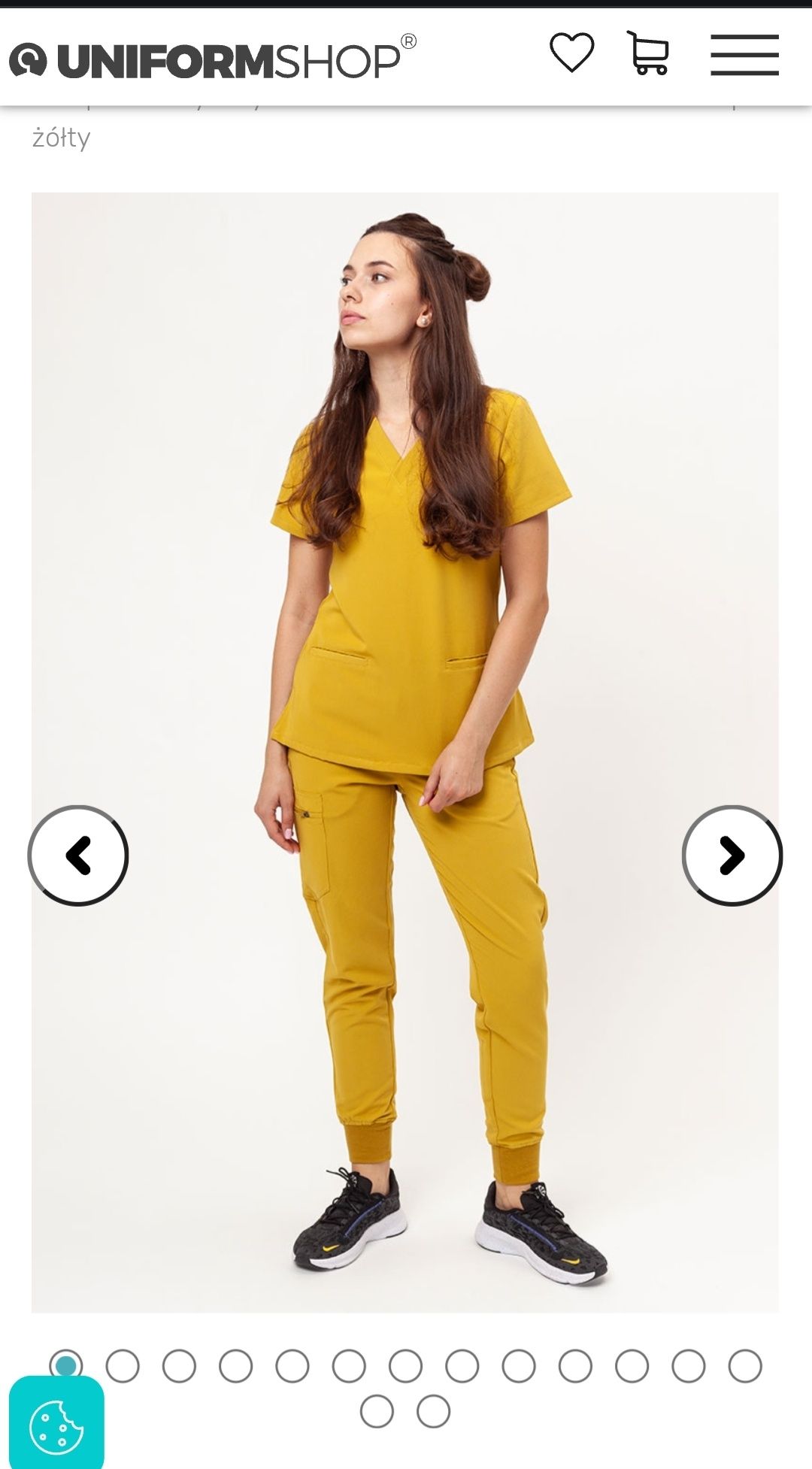 Komplet medyczny, scrubs, używany, XL