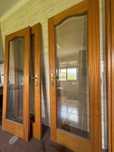 Portas de madeira com vidro para venda