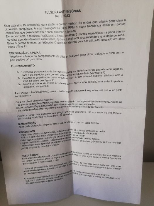 Aparelho para ajudar a dormir-pulseira Anti-Insónias Dreamate