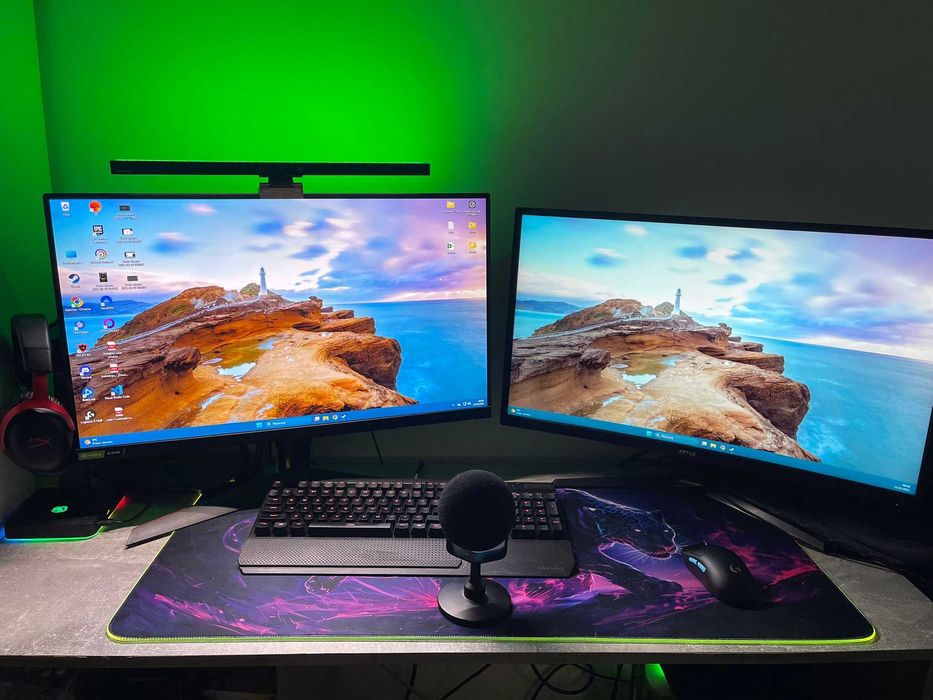 Zestaw komputerowy (RTX2070 SUPER, I7 9700F, 32GB RAM) + 2 monitory