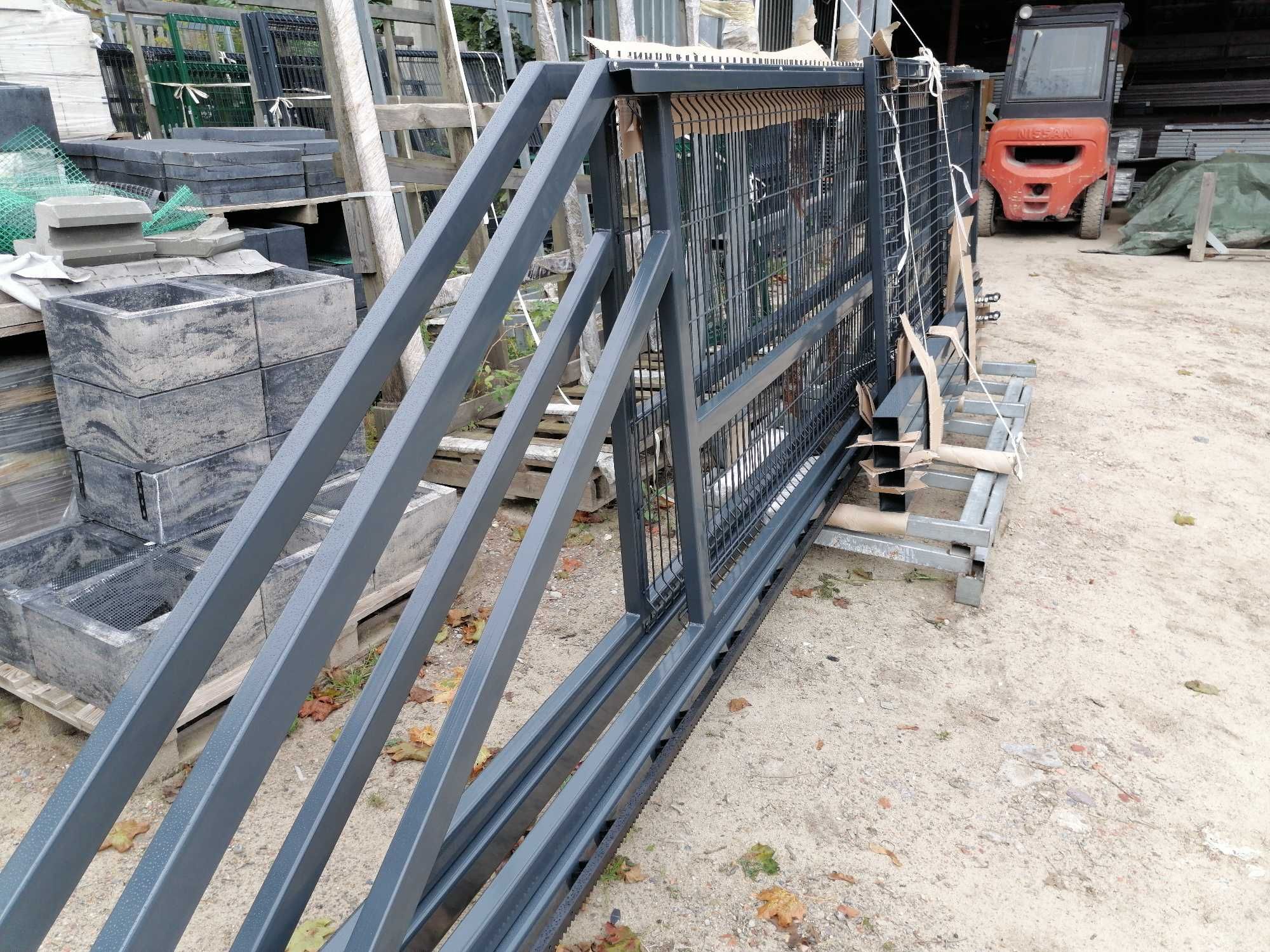 Ogrodzenie 3D brama dwuskrzydłowa przesuwna furtka przęsło Palisada