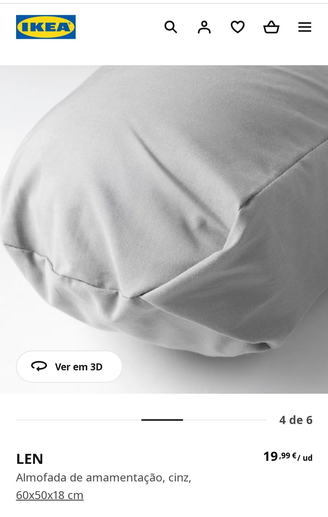 Almofada de amamentação do Ikea