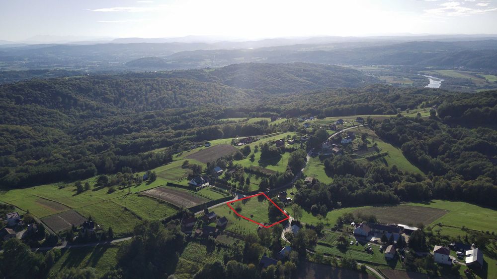 Widokowa działka budowlana Dąbrówka Szczepanowska 33ary