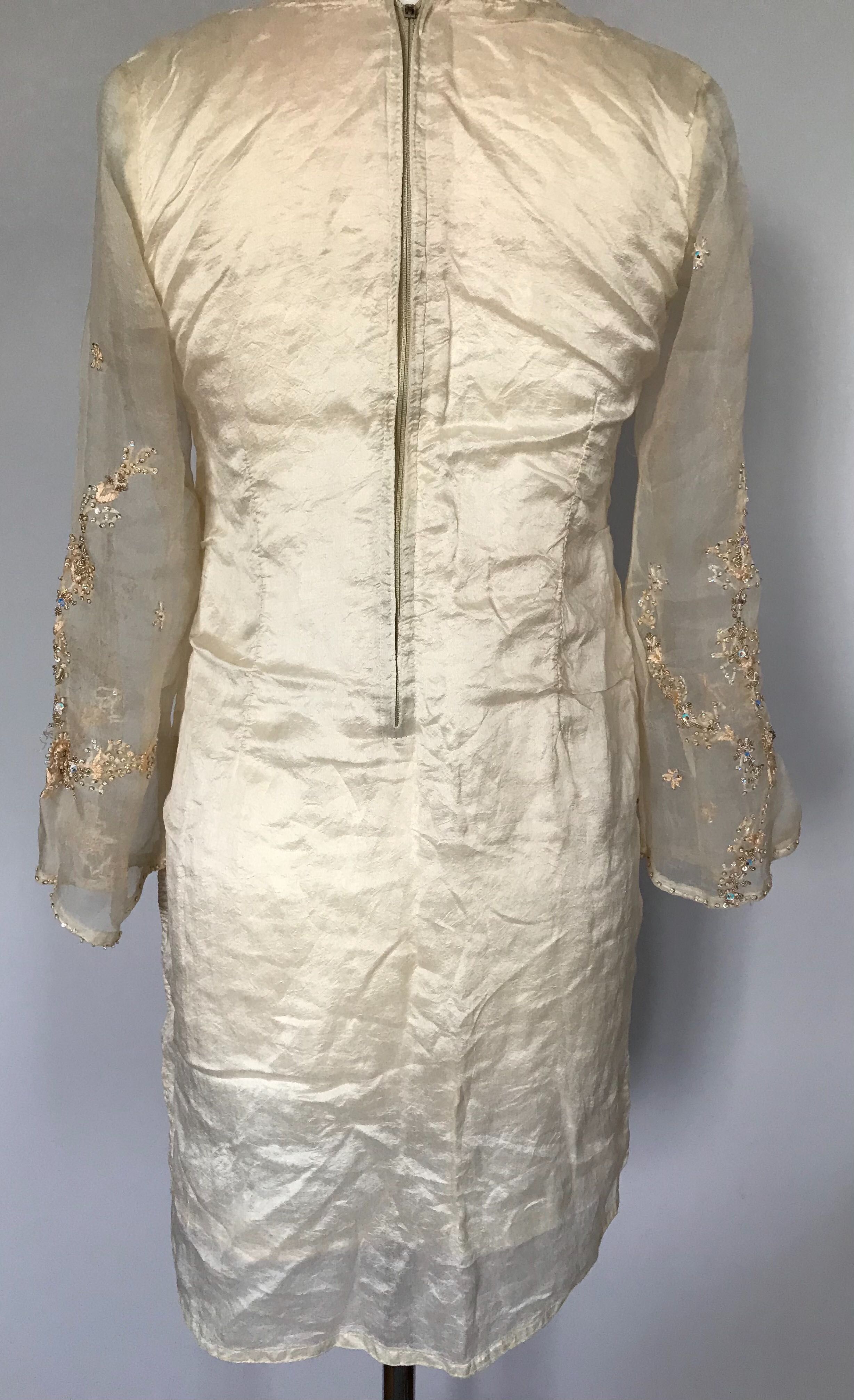 Sukienka tunika Roz.S zdobiona kamieniami cyrkoniami silk bluzka