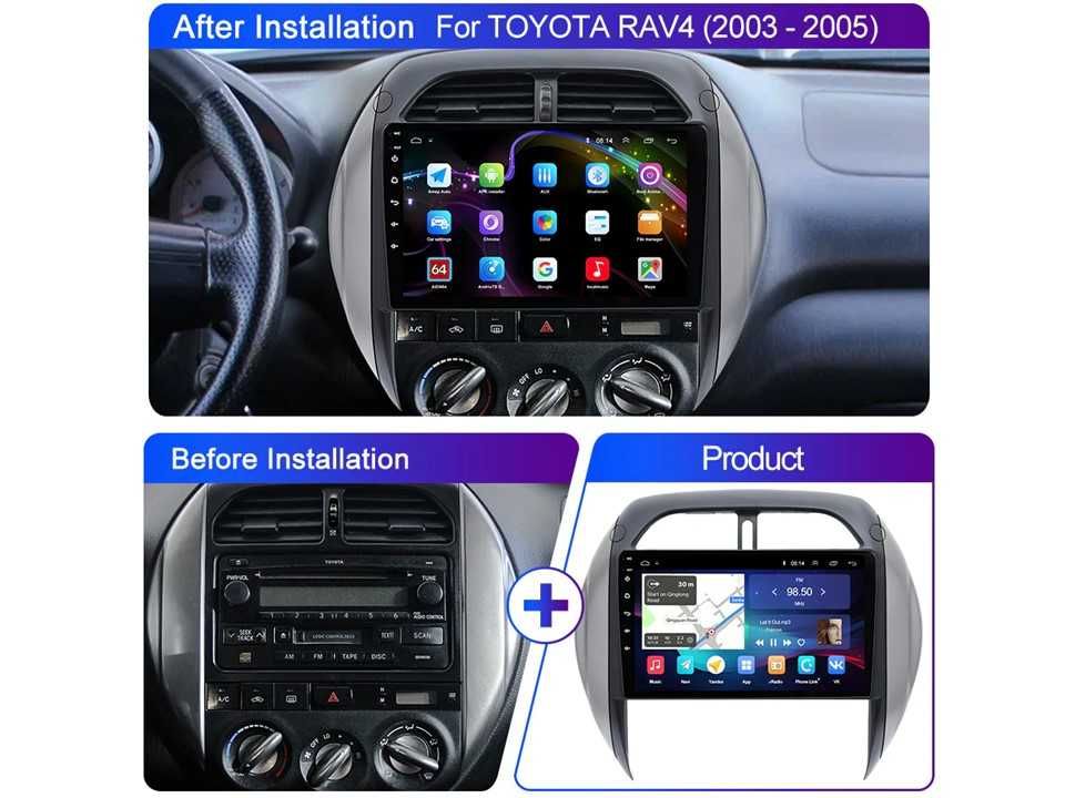 Radio samochodowe Android Toyota RAV4 (9") 2003.-2005