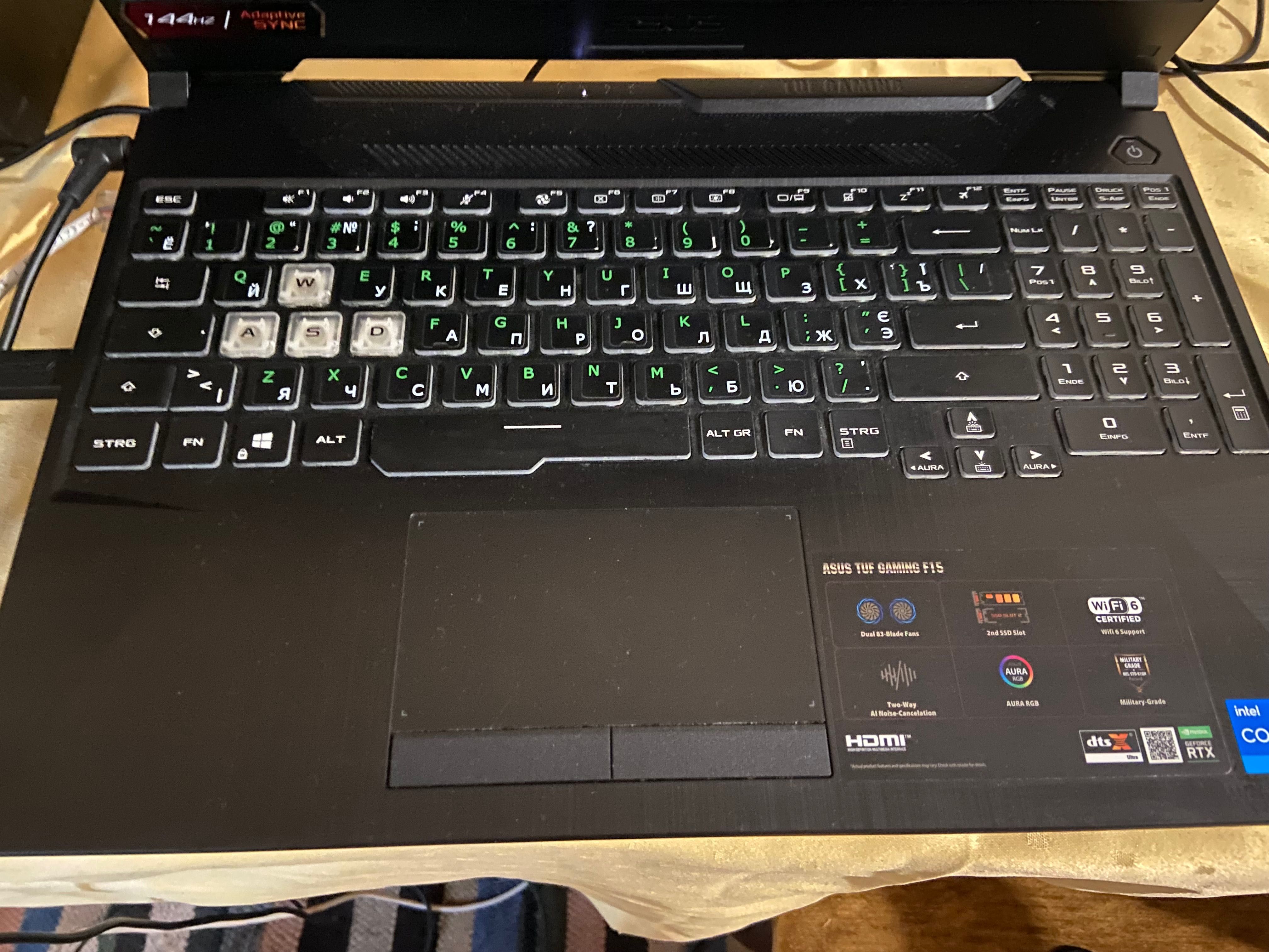 Ноутбук asus tuf gaming f15