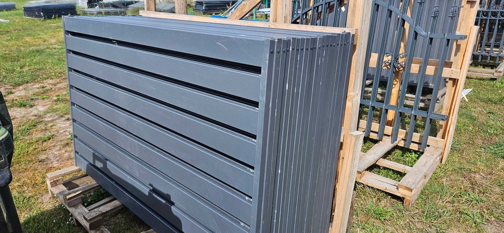 Przęsło Ogrodzeniowe palisadowe Antracyt 120x200