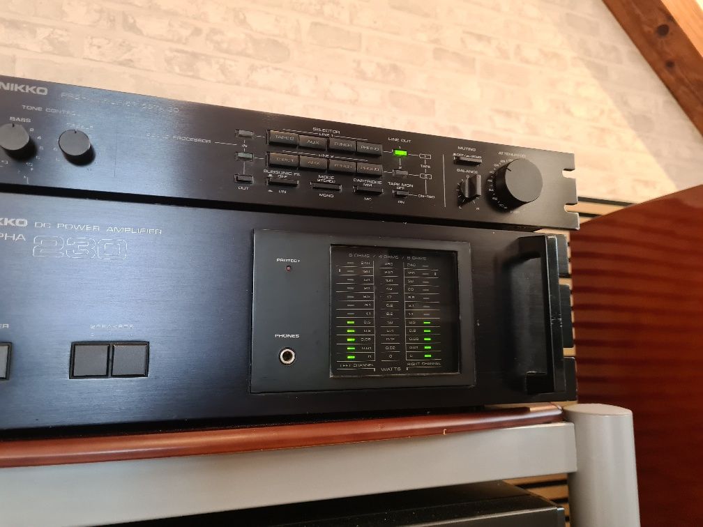 Nikko Alpha 230 Beta 30 koncowka z przedwzmacniaczem stereo