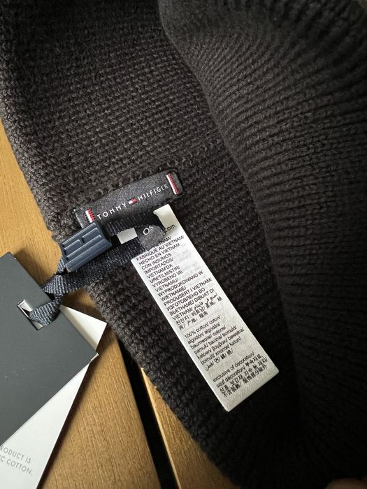 Чоловіча чорна шапка Tommy Hilfiger 100% Original