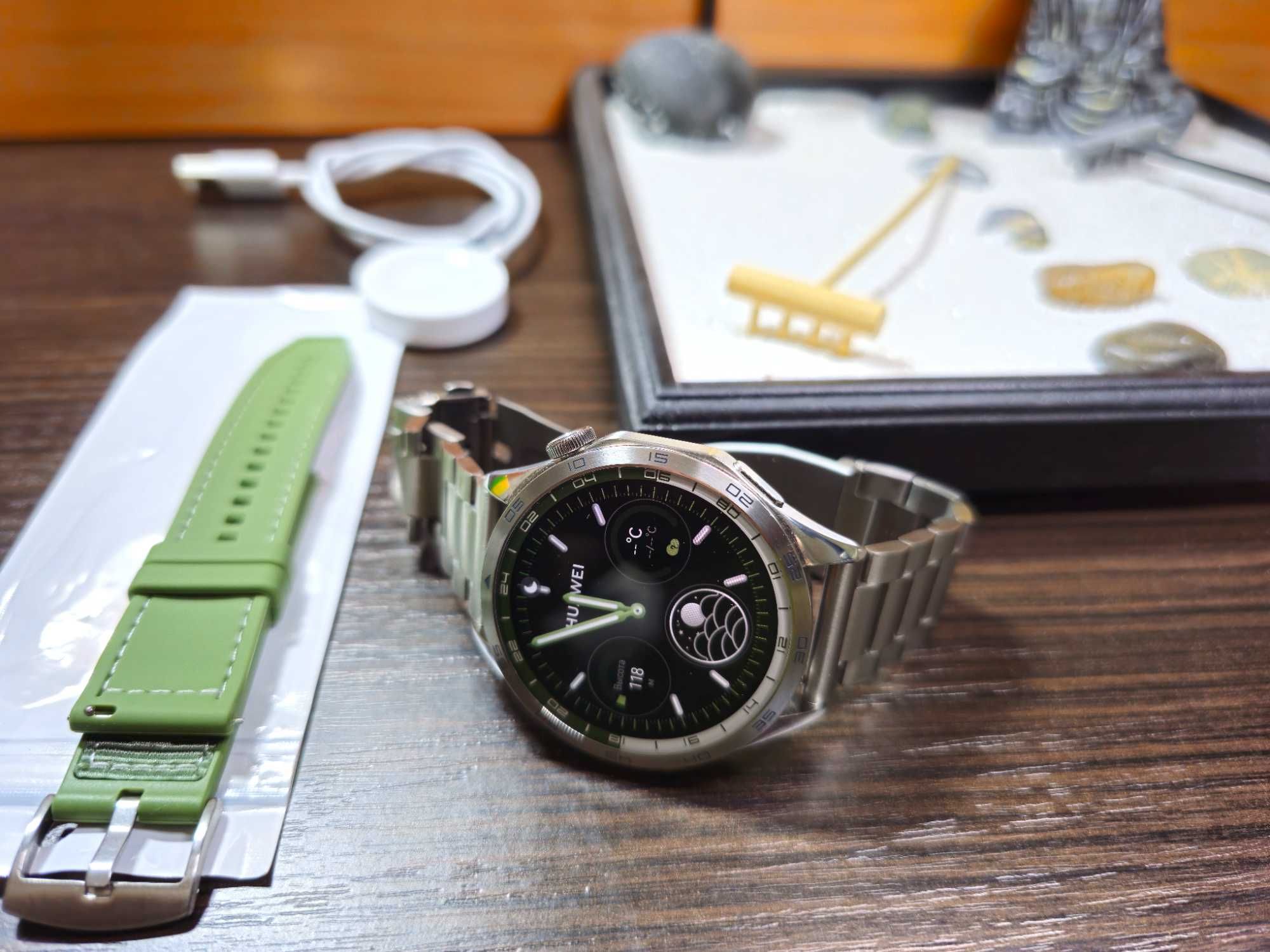 ‼️ Премиум Смарт часы Huawei Watch GT 4 46mm Green + ПодарОК ‼️