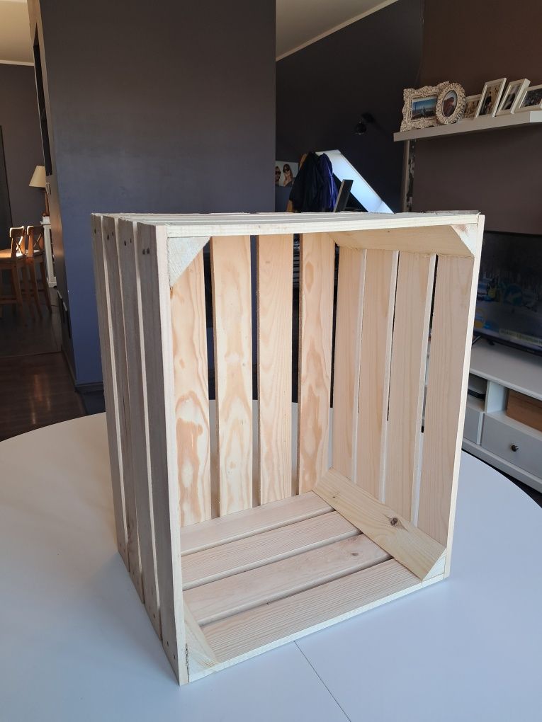 Nowa solidna skrzynka drewniana jedynka 50x40x30 przesyłka OLX