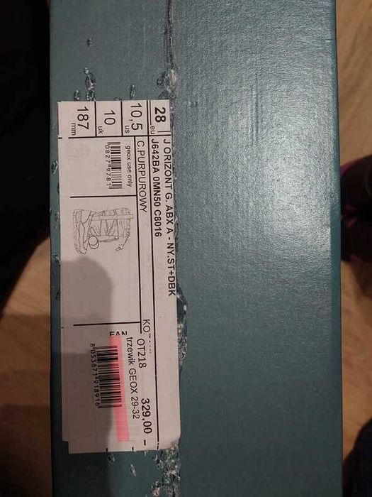 Fioletowe śniegowce Geox dziewczęce