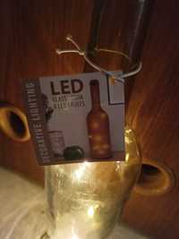 Butelka szklana LED
