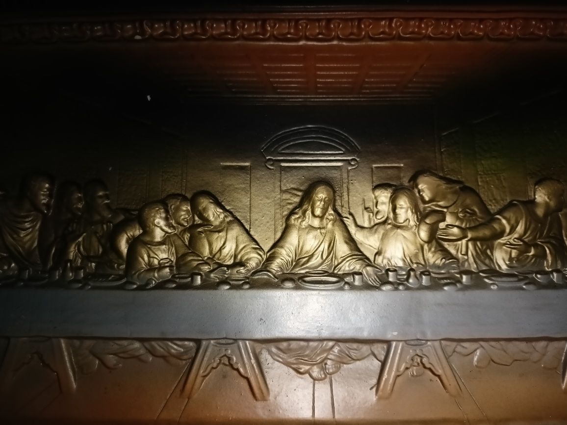 Płaskorzeźba gipsowa Ostatnia wieczerza