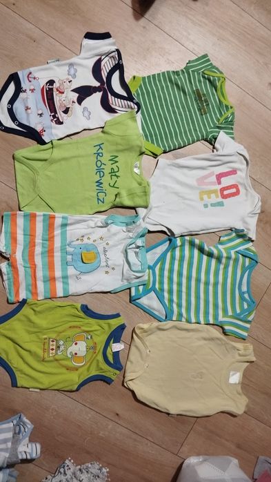 Zestaw ubrań dla chłopca 62-68cm 35 sztuk