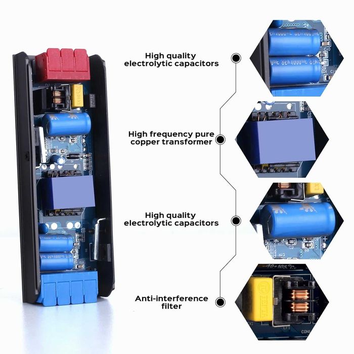 BRIMETI 24 V / 100 W transformator LED – slim