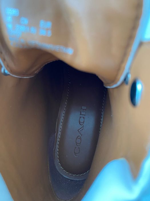 COACH Женские кожаные ботинки челси Жіночі ботінки шкіряні черевики