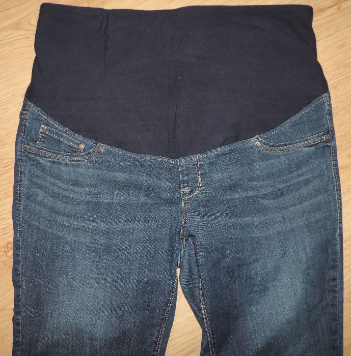 Spodnie jeansy super skinny ciążowe roz.46