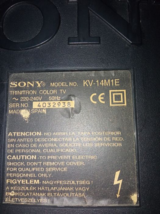 TV Sony de 35 cm