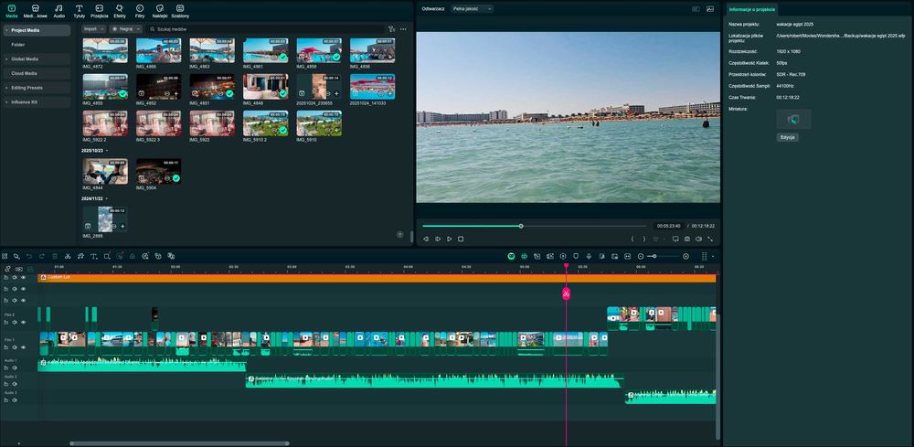 Montaż Wideo Waszego filmu z wakacji do 10 minut