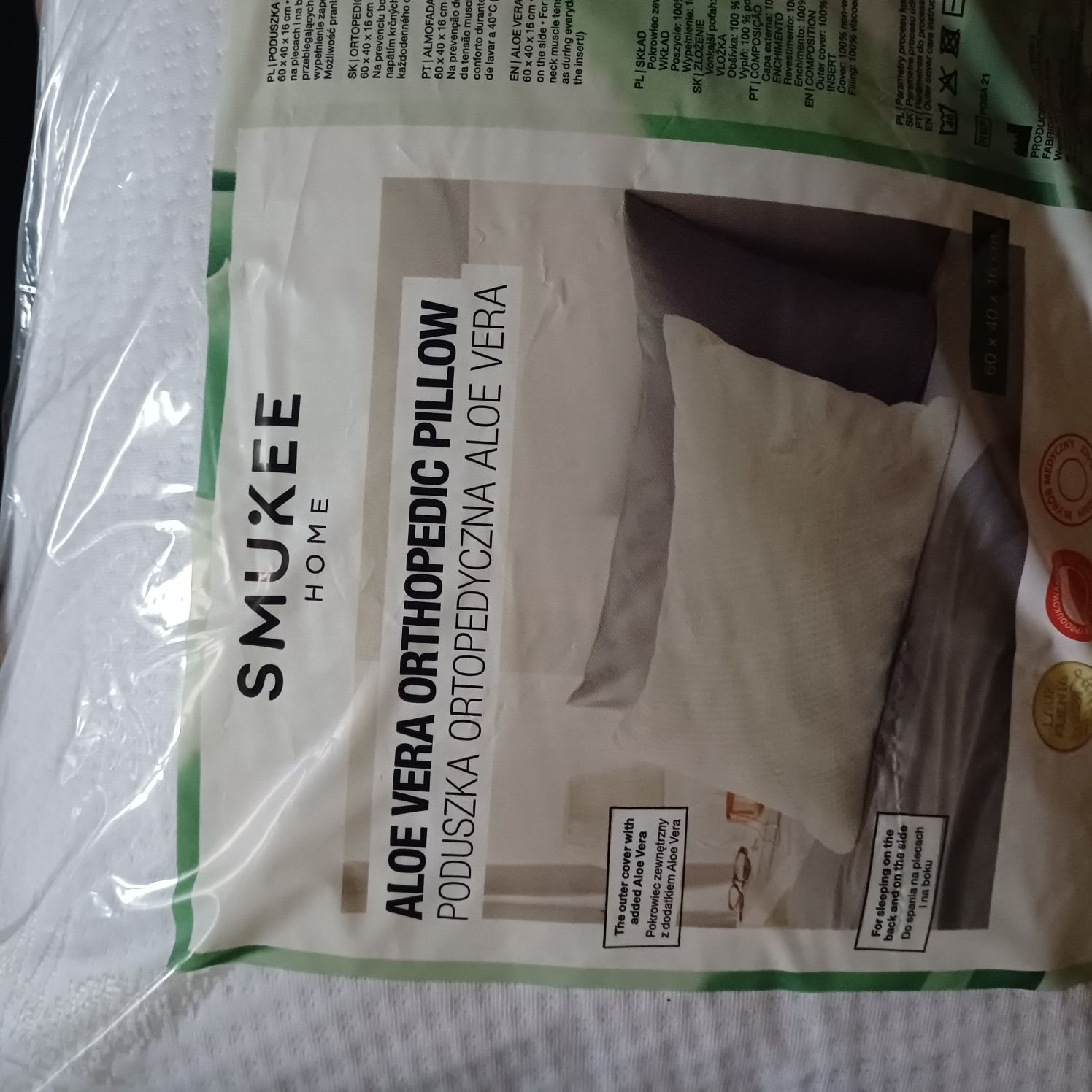 Poduszka Ortopedyczna 2 szt Aloe Vera - Smukee
