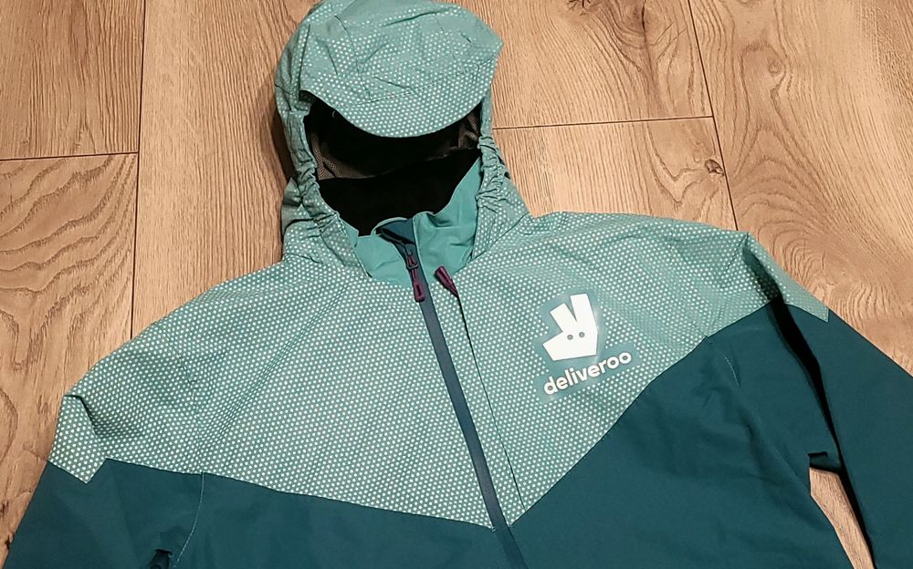 DELIVEROO Przeciwdeszczowa Kurtka Rowerowa roz. M - NOWA