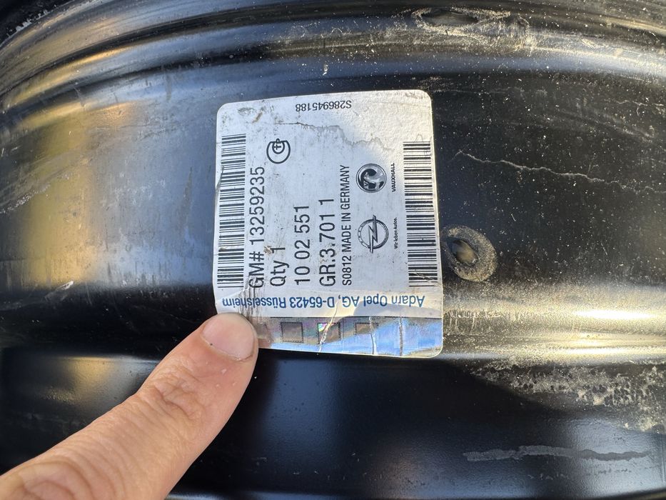 Диски сталеві 5.115 R16 Opel astra zafira Chevrolet cruze Orlando