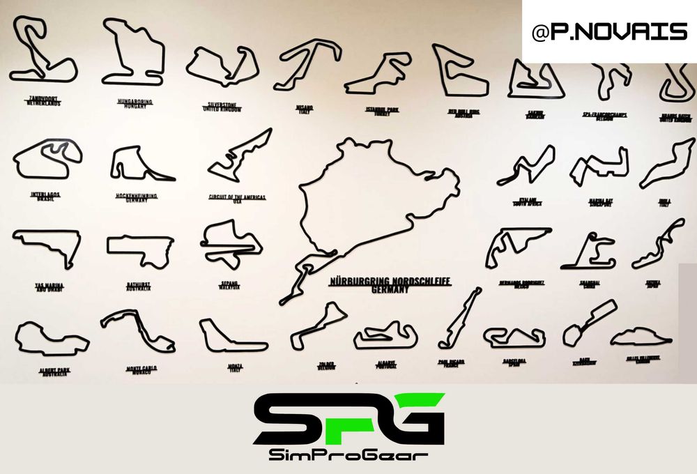 NÜRBURGRING NORDSCHLEIFE 80cm pista - decoração parede