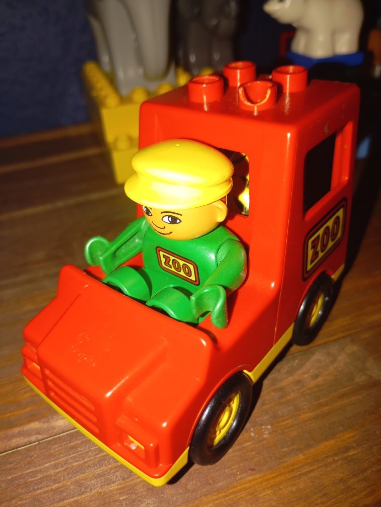 LEGO Duplo Zoo Żyrafa Słoń Hipopotam Tygrys Zebra Miś polarny Małpa