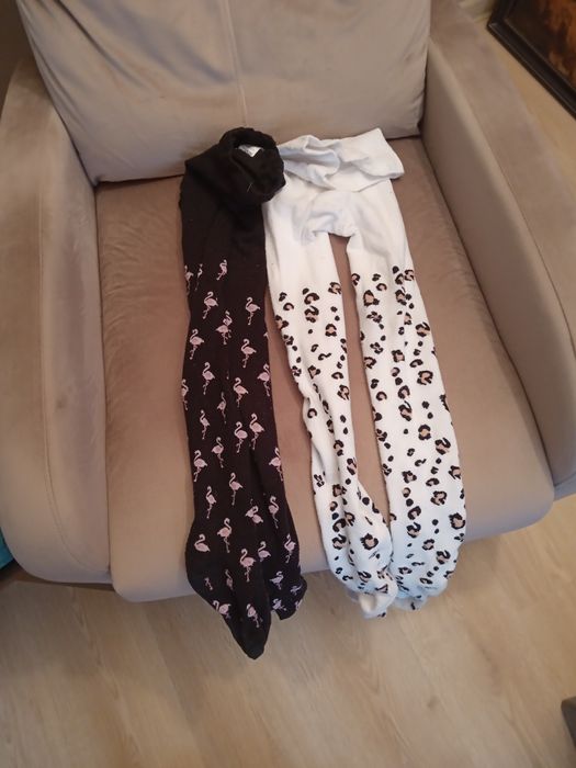 2 pary rajstop dla dziewczynki r.140/146/ tylko do 4 grudnia