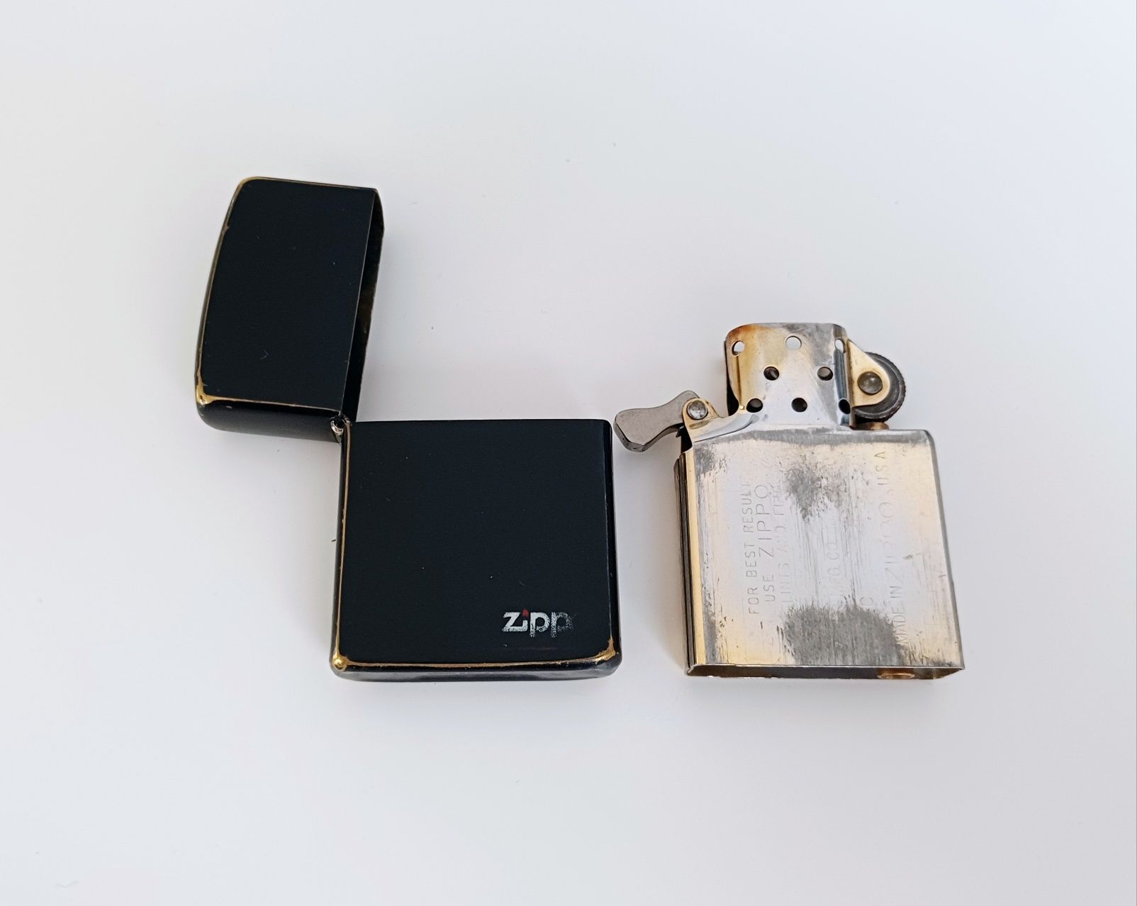 Czarna Zapalniczka Zippo z 1989 roku