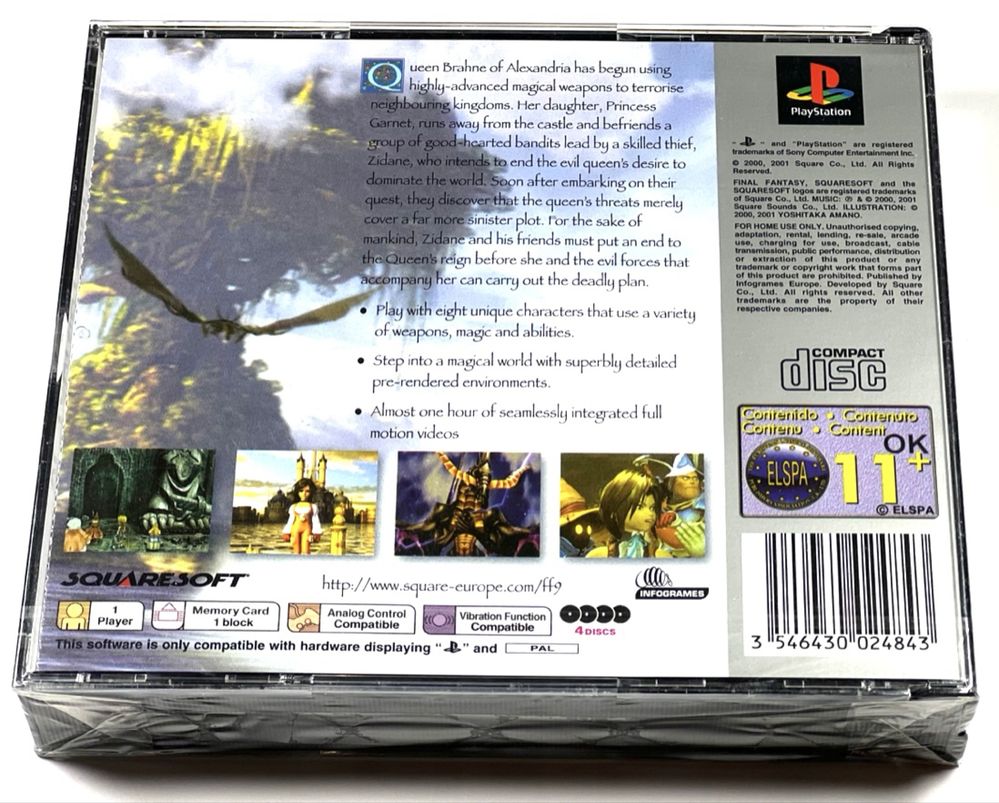 Final Fantasy IX Playstation 1 PSX PS1 Folia