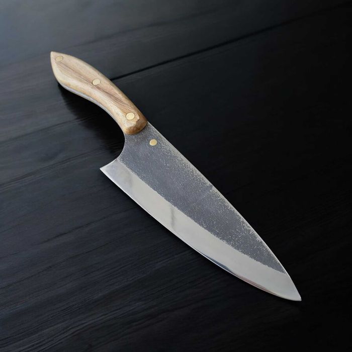 Кухонний шеф ніж зі сталі Х12МФ з чохлом, кухонный нож, шеф-нож