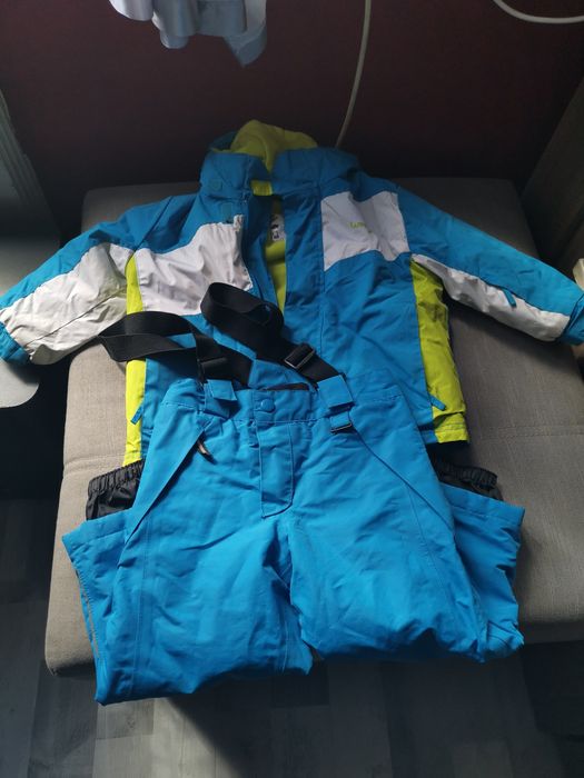 Spodnie narciarskie z kurtka i rękawice